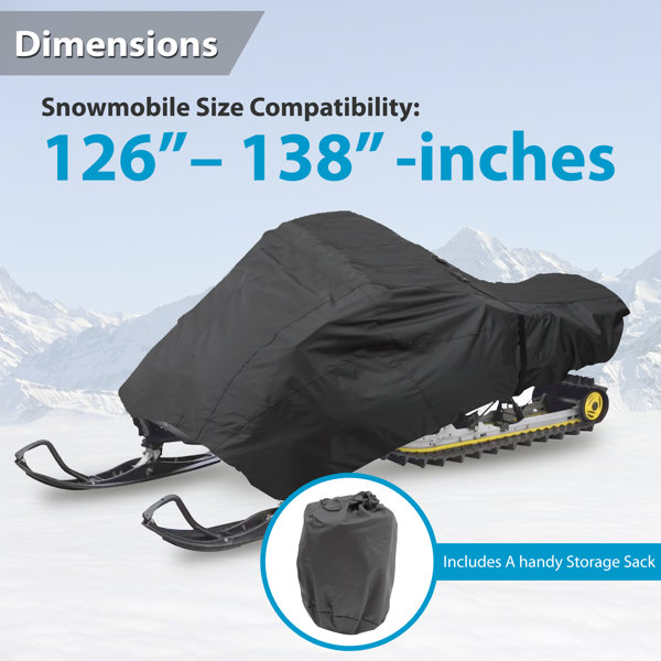 Elastic Mildew Resistant Snowmobile Cover By Pyle